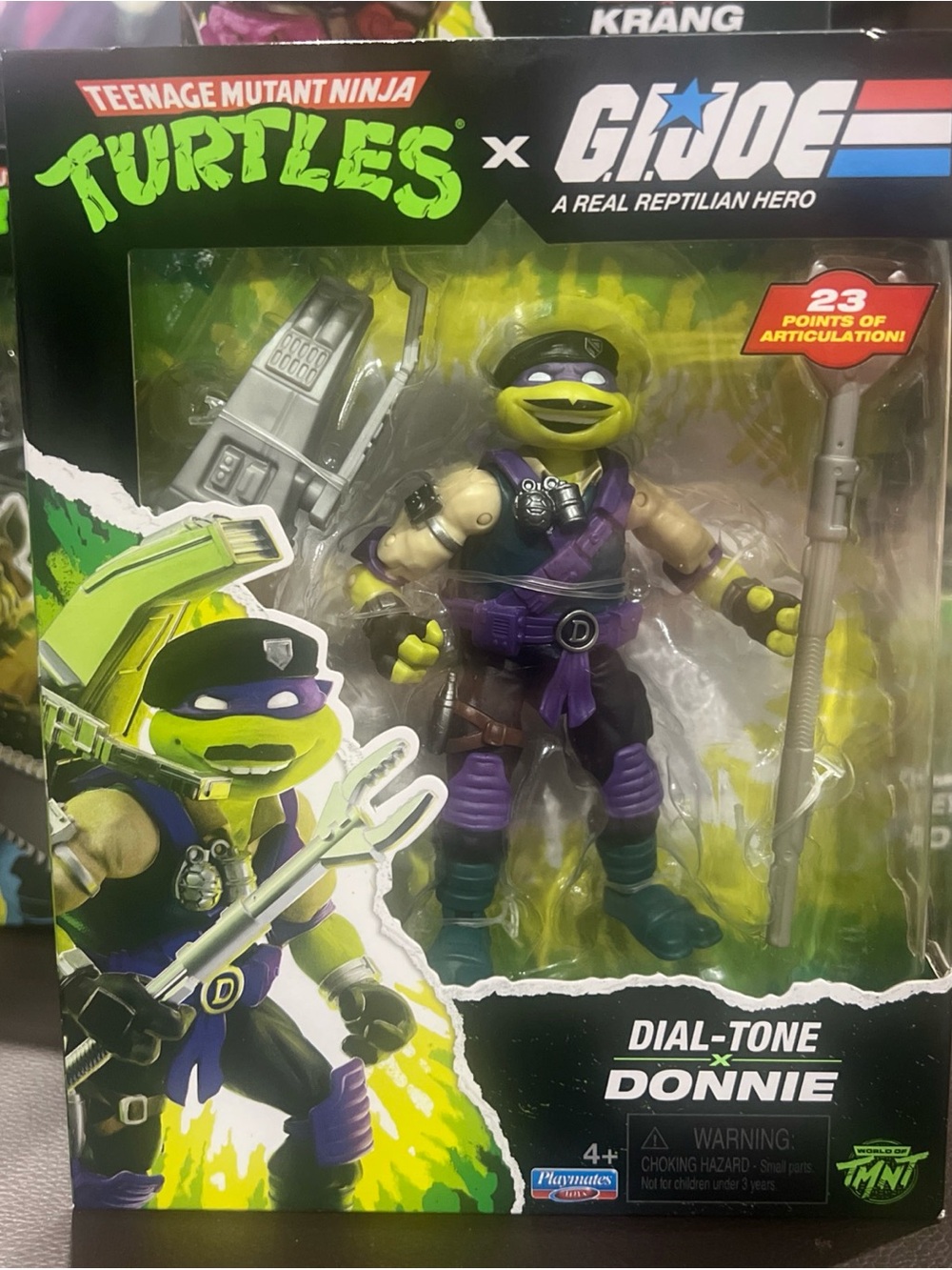 Playmates Teenage Mutant Ninja Turtles x G.I. Joe Dial-Tone x Donnie Figure New
